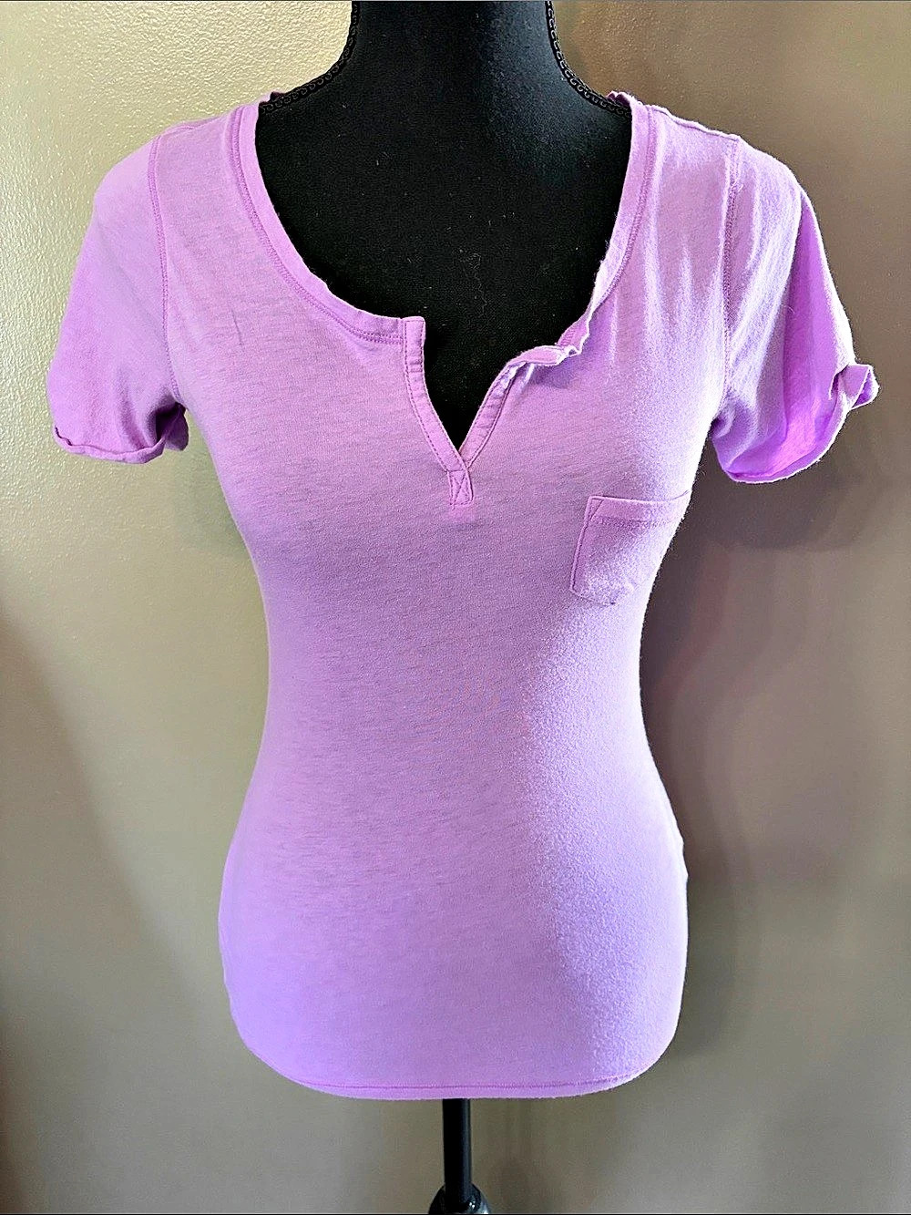 Express Lavender Short Sleeve Top Size XS